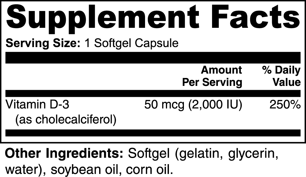 Vitamina D3 2.000 UI