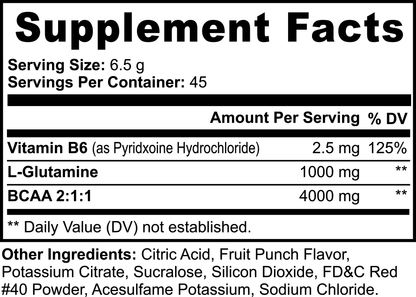 Polvo de BCAA Shock (Ponche de Frutas)